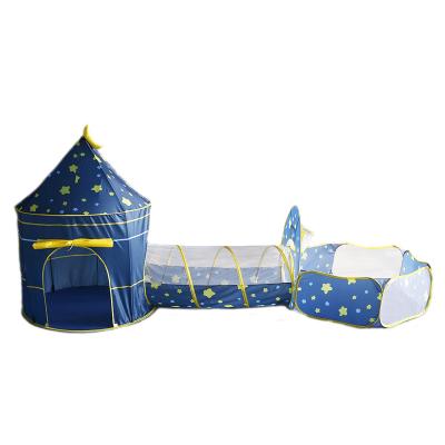 China Unique indoor and outdoor folding play set three piece in one to suit ocean ball pool tunnel tent three piecesChildren's tent for sale