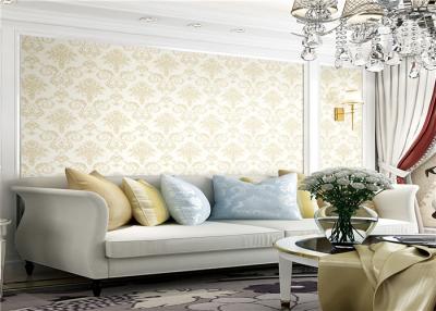 China Fashion Modern Damask Print Wallpaper , Contemporary Damask Wallpaper 10m Length for sale