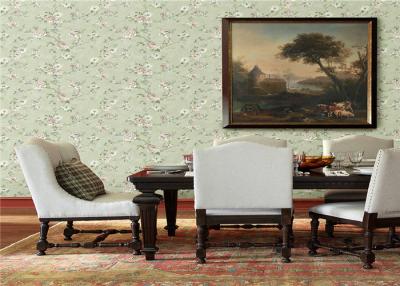 China American Style Non Woven Wallpaper Flower Design For Bedroom / Living Room for sale