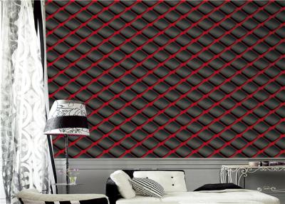 China Modern Style 3D PVC Wallpaper With Geometric Designs , 0.53*10m/Roll for sale