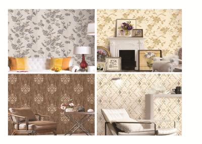 China PVC waterproof wallpaper washable removable fashion design different color for sale