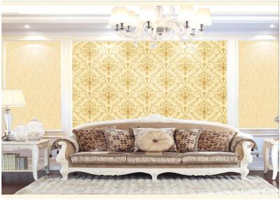 China Contemporary Damask Deep Embossed Wallpaper Waterproof For Interior Room for sale