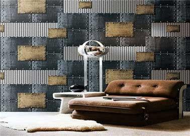 China Non - Pasted Retro PVC Waterproof Wallpaper , 3d Wallpaper For Home Wall for sale