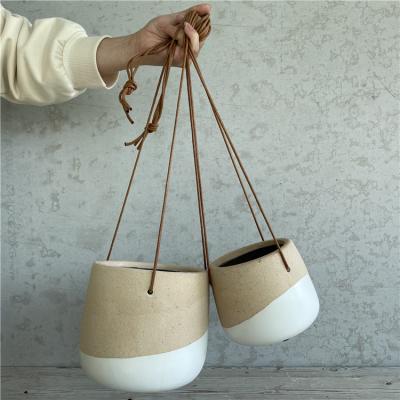 China Modern Creative Modern Home Decor Plant Supplier Ceramic Hanging Flower Pots And Planters Garden Flower Pots And Planters for sale