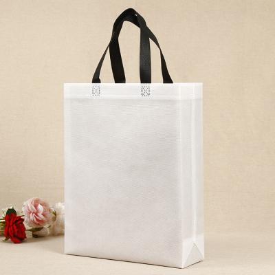 China 100% eco-friendly cheap promotional non woven grocery bag shopping handled nonwoven lamination bag for sale