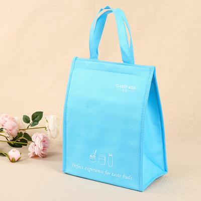 China Waterproof Logo Non Woven Customized Thermal Bags For Food Delivery Cooler Drink Delivery Cake Cooler Bags Insulated Packaging Bag for sale