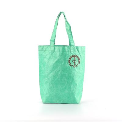 China 100% tyvek kraft paper tyvek shopping bags dupont paper reusable soft green bag eco-friendly portable shoulder bags for sale