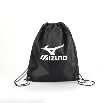 China 100% Eco-friendly Promotional Custom Drawstring Bags Polyester Rope Handle Sport Backpack Nylon Drawstring Bag for sale