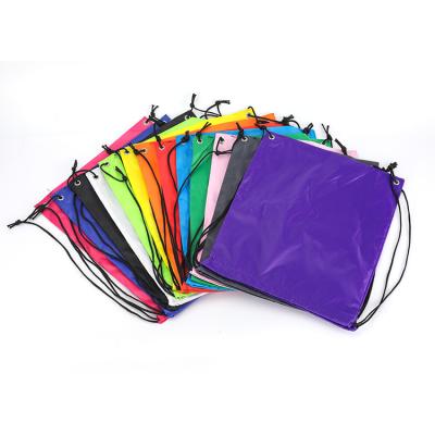 China 100% Biodegradable Custom Printing Nylon Drawstring Bags Polyester Sports Drawstring Backpacks for sale