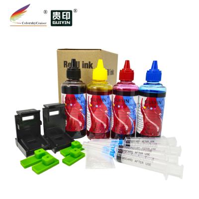 China Compatible Dye Refill Ink For HP 60 Photosmart D110a D110b Inkjet Printer 100ml In Bottle uA bkcmy for sale