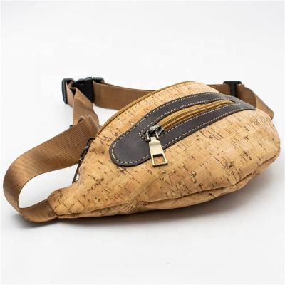 China Boshiho Costom Fanny Pack Unique Unisex Wholesale Sales Natural Travel Gift Cork Handmade Waist Bag Direct High Quality Waist Bag for sale