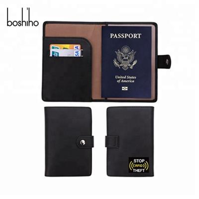 China Wholesale Fashion Leather Folding Passport Holder for Travel for sale