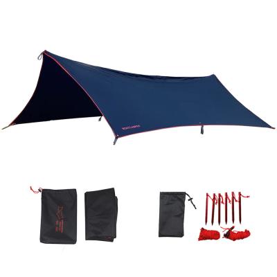 China Black Three-Season Waterproof Tarp For Tent Picnics And Outdoor Activities for sale