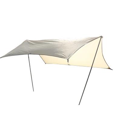 China 210T Polyester Waterproof Tarp For Tent with 3000 mm Outside for sale