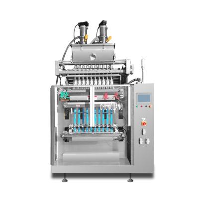 China food & Chunguang Beverage Factory Round Cut Square Cut Sports Drinks Powder Small Pouch Filling Machine for sale