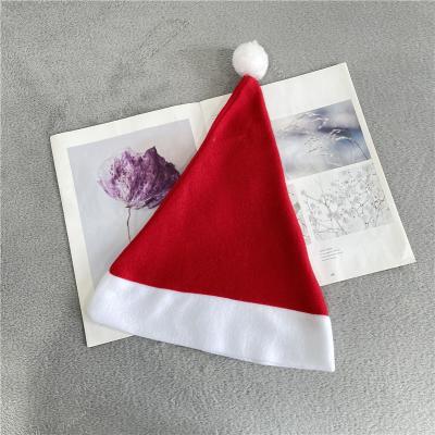 China Christmast Ornament Personalized Wholesale Stocked Christmas Santa Claus Christmas Hat For Blank Sublimation Transfer for sale