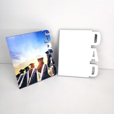 China Creative Natural Wood Panel Photo Board DAD Souvenir Novelty Fun Frame Sublimation MDF Creative Picture Frame for sale