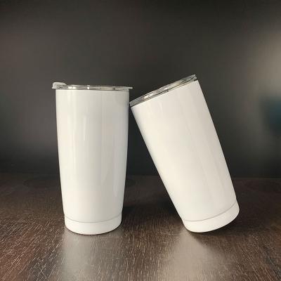 China Durable umbreakable 20oz 600ml tapered double wall stainless steel blanks sublimation travel mug for DIY printing for sale