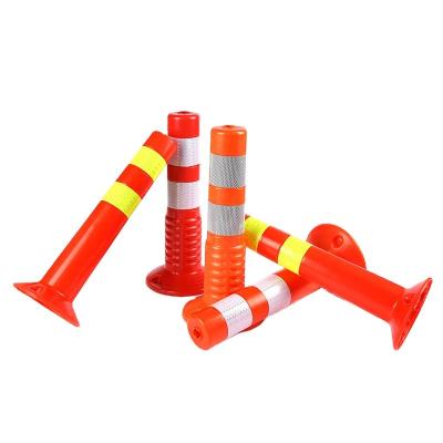 China Competitive Price 750mm Height High Durable Flexible Road Safety Reflective Plastic Traffic Warning Post for sale