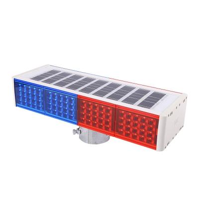 China Durable Hot Selling Solar Smart Single Side Or Two Side Red And Blue Traffic Lights Flash Lamps for sale