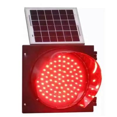 China Durable Manufacturer Red and Blue Double Sided Beacon Led Traffic Warning Light Solar Traffic Warning Flash Lamp for sale