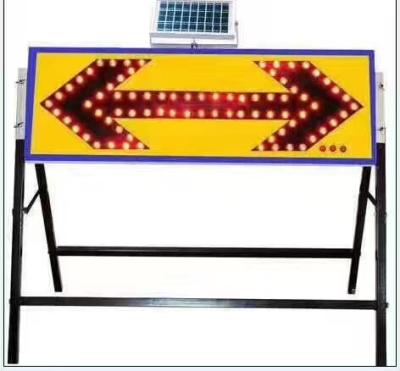 China Wholesale Customized Durable Flashing Solar Led Road Sign Traffic Safety Directioal Arrow Board Sign Light for sale