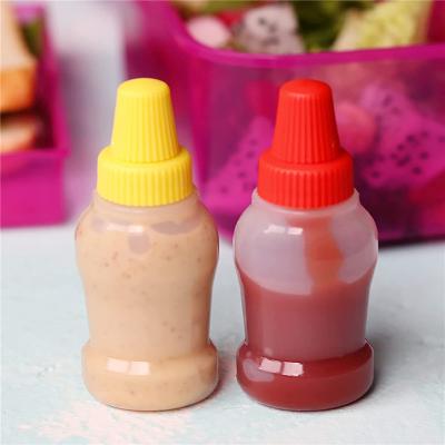 China Maysure 25ml 0.84oz Soft Plastic LDPE Sauce Small Squeeze Bottles With Spout Top For Sauce Squeeze Bottle for sale