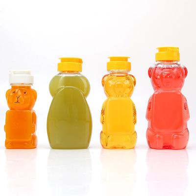 China MAYSURE 200g 250g 500g 1000g Honey Packaging Bottles Honey Bear Jar Plastic Honey Bottles for Honey for sale