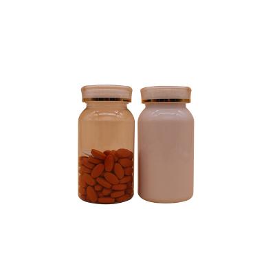 China Portable Plastic Solid Capsules Powder Bottles Pill Capsule Tablet Storage Container Health Care Bottles for sale