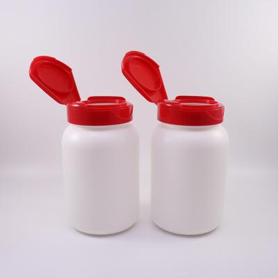 China Capsule Mini Healthy White Medical Bottle Plastic Empty Vitamin Pill Capsule Bottle With Cap for sale