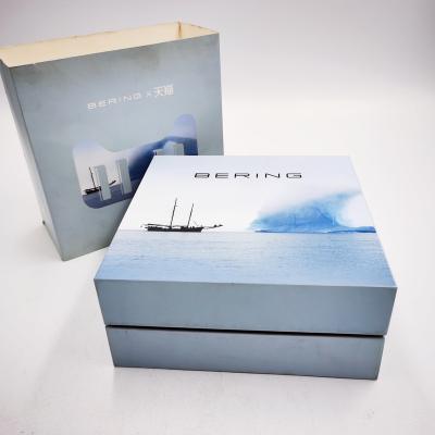 China Large Recycled Materials Storage Cardboard Packaging BERING Watch Couple Boxes For Gift for sale