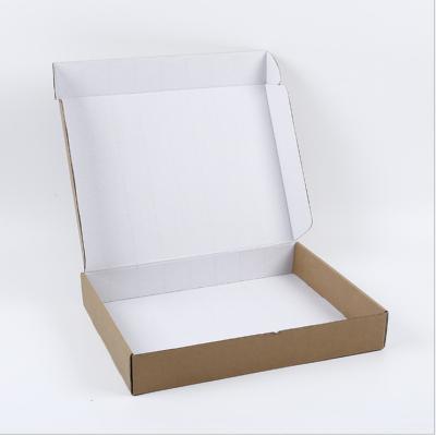 China Low MOQ Custom Recycled Materials Printed Corrugated Cardboard Shoes Apparel Packaging Mailer Box For Shipping Goods for sale