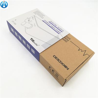 China Recycled Materials Kraft Paper Custom Flat Cardboard Box With Sleeve for sale