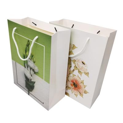 China China Supplier Recyclable Luxury Recycled Custom Printing Logo Tote Shopping Paper Bag for sale