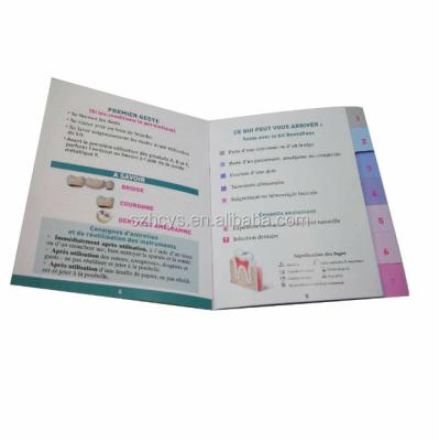 China High Quality Custom Advertising Brochure Printing Product Instruction Manual Book Printing for sale