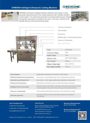 China Ultrasone sandwichsnijmachine voor 7 Eleven Sandwich-fabrikant Te koop