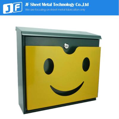 China Custom Stamped Stainless Steel Mailbox Sheet Metal Fabrication for sale