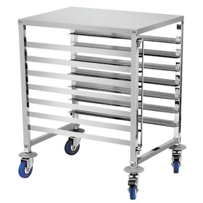 Cina Strato della cima di RK Bakeware China-6 Pan End Load Undercounter Work/panino Pan Rack con i canali laterali in vendita