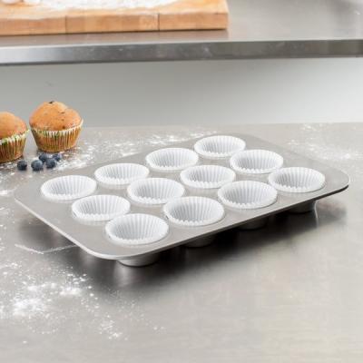 China RK Bakeware China-12 Cup 3 Oz Nonstick Muffin Pan Fda Commercial Aluminium Baking Trays for sale