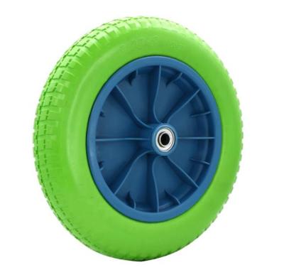 China Factory PU Tire Warehouse Logistics 13 Inch x 300-8 Solid Foam Wheel for sale