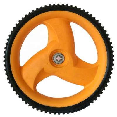 China Good wear resistance 10.5inch rubber tire plastic wheel for wheel barrow tool cart and garden carts for sale