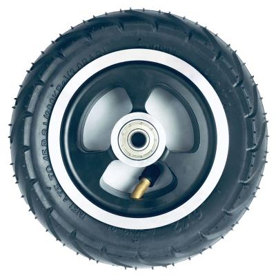 China Good Wear Resistance 6x2 Inch Rubber Inflatable Wheel Tire Aluminum Hub For Electric Scooter for sale