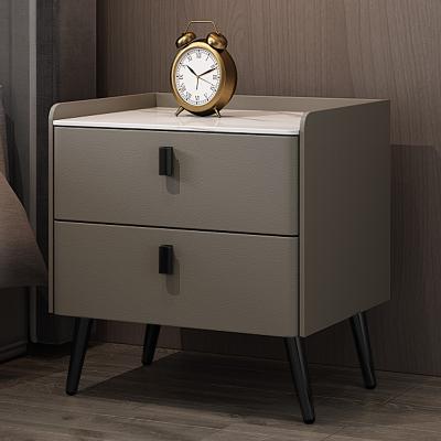 China Modern Customized color 2 Drawer cheap nightstands furniture wooden nightstand bedside cabinet bed side table white for sale