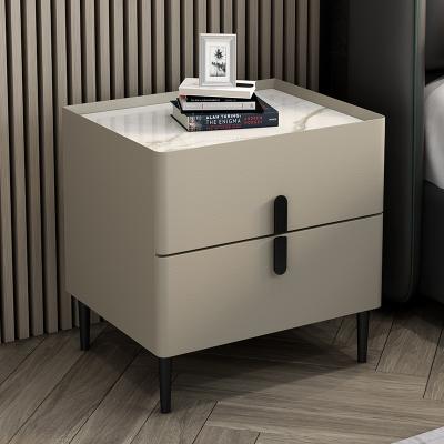 China Modern 2 Drawers white night stand bedside table furniture wooden nightstand bedside cabinet furniture bedroom for sale