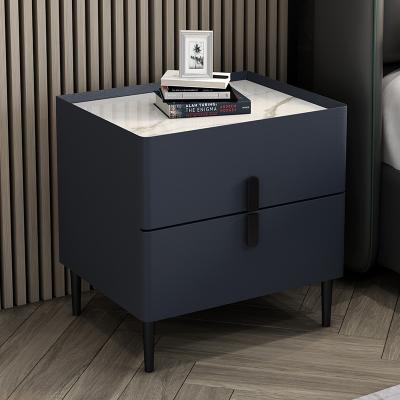 China Modern Wholesale home funiture with drawer metal bedside table black bedside cabinet modern custom nightstands for sale