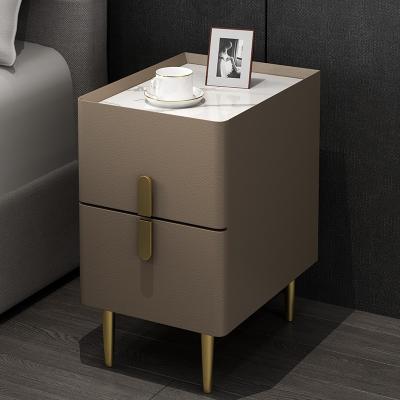 China Modern High End Custom minimalist nightstands modern bed side table furniture wooden nightstand bedside cabinet for sale