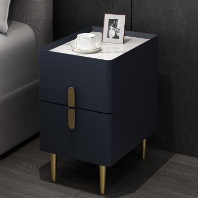 China Modern Customized color 2 drawer nightstand modern wood bed side table product modern bedside table cabinet for sale