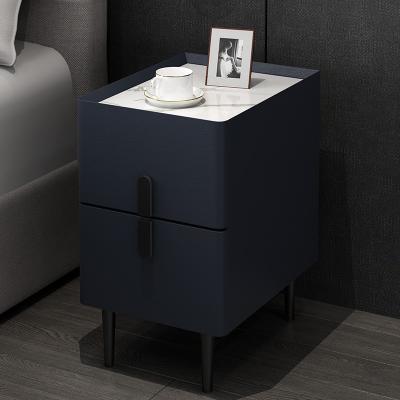 China Modern Wholesale Latest Design modern nightstand minimalist bed side table white bedroom wood bedside drawer cabinet for sale