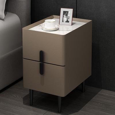 China Modern Modern Style Small lightweight luxury nightstand bed room furnitures side table bedside cabinets furnitureabinet for sale