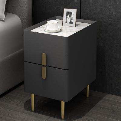 China Modern Hot Sale Nordic Bedroom nightstand modern night bedside table black bed side table luxury bedside cabinet for sale